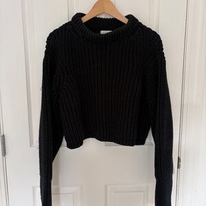 James Street Co Crop Cotton Lowe Sweater